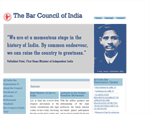Tablet Screenshot of barcouncilofindia.org